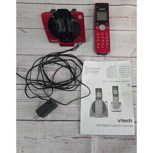 Red V Tech Phone Handset and Base